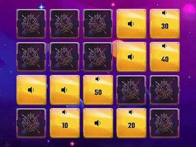 Mémory Les nombres de 10 à 100