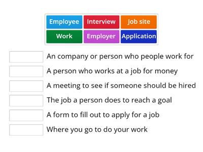 Employment Vocabulary