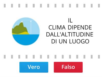 VERO O FALSO SUL CLIMA