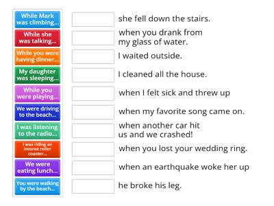 Interrupting actions | While - When