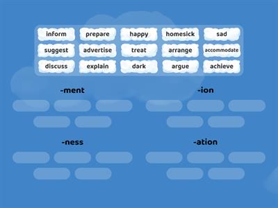 8E Noun suffixes 