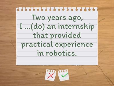 Review tense / aspect - Education