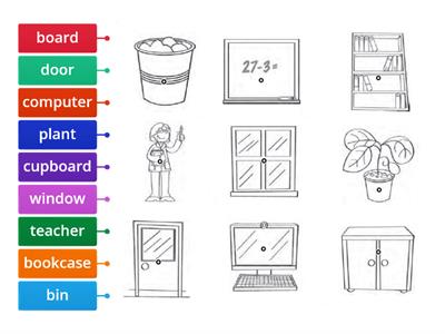 Classroom Objects 2nd Grade (Labelled Diagram)