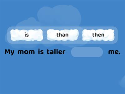 Short adjectives comparative structure