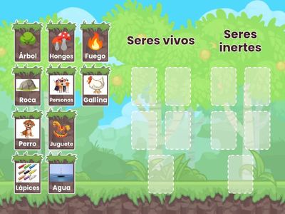 Seres vivos e inertes 