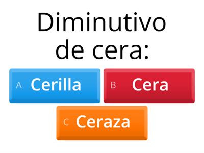 diminutivos