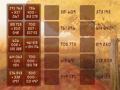 Сложение и вычитание многозначных чисел