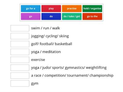 Sports Collocations