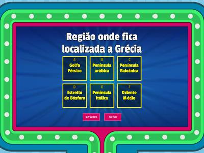 Game show - Grécia e Roma antiga 