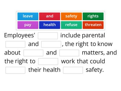  Employment legislation - missing word