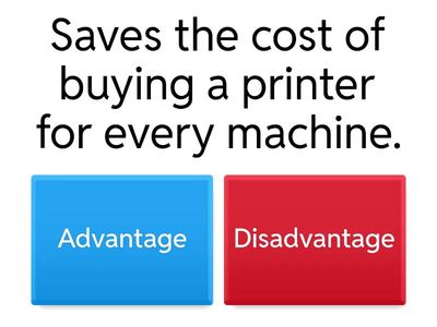 Advantage or Disadvantage