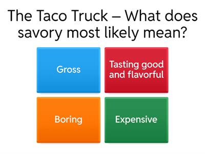 Vocabulary in Context Quiz