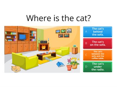 Prepositions of place + parts of the house