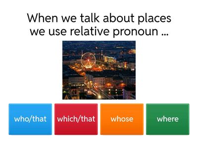 Relative pronouns