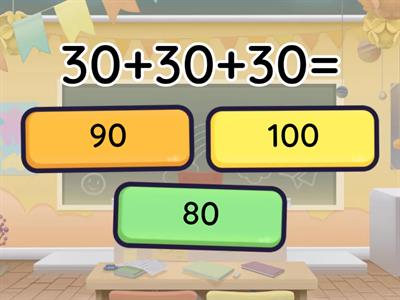 Счёт десятками.