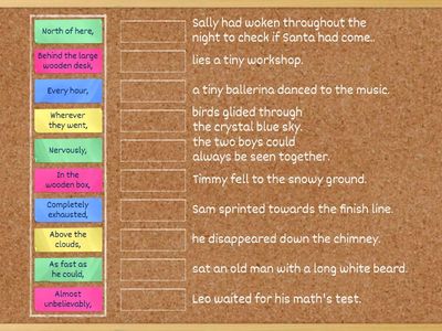 EAL Fronted adverbials