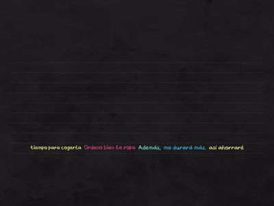 5. Я хорошо сортирую одежду, так что сэкономлю время, чтобы ее взять. Кроме того, это служит мне