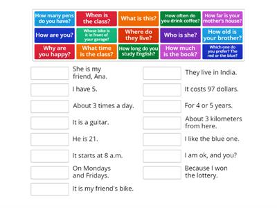 Interrogative pronouns