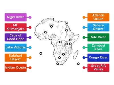 Africa Physical Map