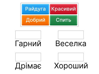 Слова близькі за значенням