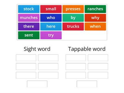 2.2 sight word sort