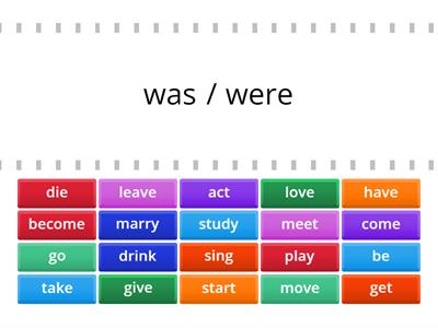  Learn the preterit : verbs in the past