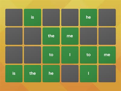 Block 1 Tricky Words