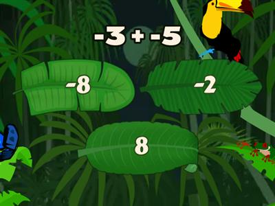 SUMA Y RESTA DE NUMEROS ENTEROS hojitas