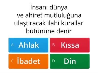 8.Sınıf Din Kültürü