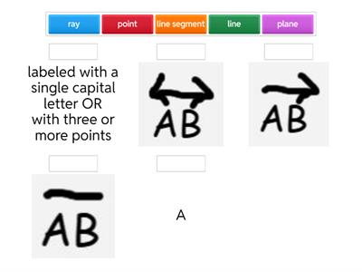 Labeling points, lines, planes