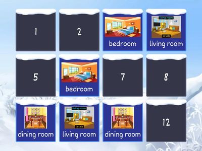 lugares de la casa en inglés