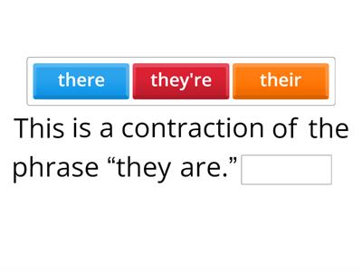 Homophone cloze game