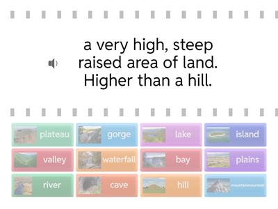 Landforms- Find the Match