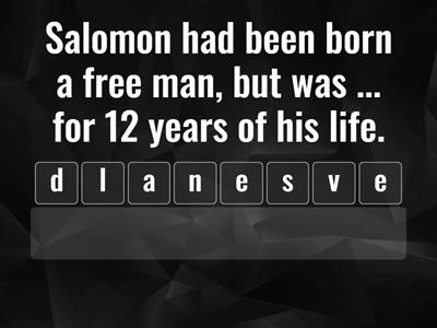 '12 years a slave' (2013 film): vocabulary