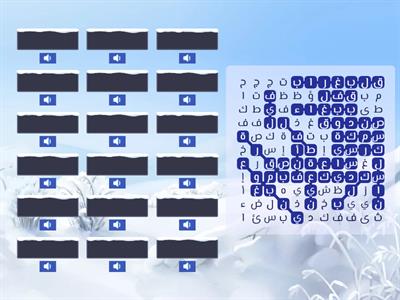 Forms of letters AYN,GHAYN,FAA,QAAF,KAAF,LAAM