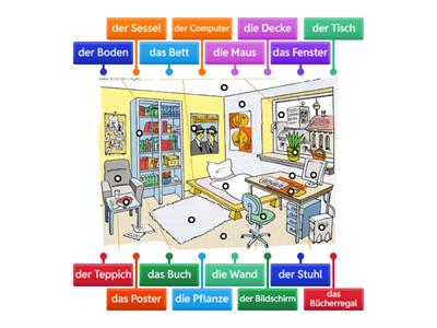 NJ8 - Was gibt es im Zimmer?