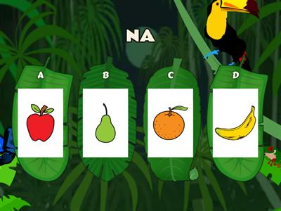 IDENTIFICA SÍLABA INICIAL FRUTAS