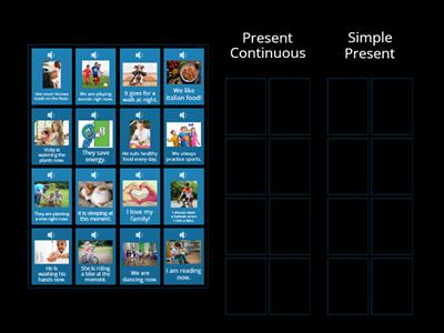 Presente Contínuo x Presente Simples - inglês