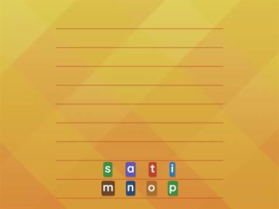 Word building with Unit 1-2 sounds