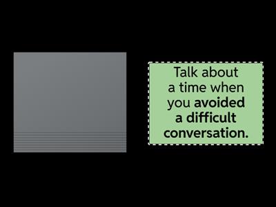 Regrets - Use "I should / shouldn't have..."