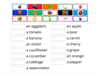 Wider World 1 - Fruits and vegetables 