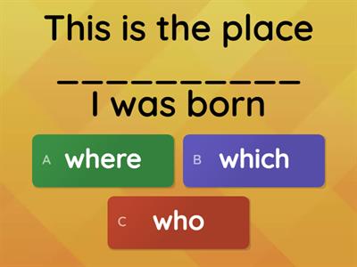 Defining relative clause