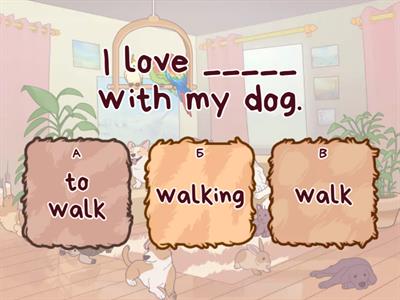  Like/love/hate/enjoy