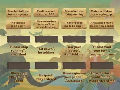 Reported Speech Commands and Requests