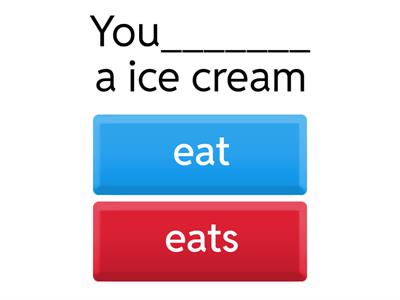 INGLESE COMPLETA LE FRASI CON IL VERBO ADATTO( simple Present)