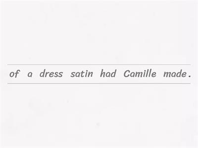Camille sentences camel/rabbit rule words