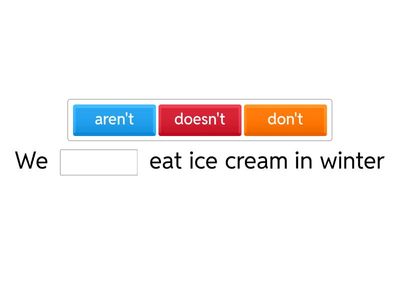 Present Simple negative 