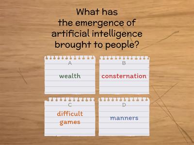 Reading comprehension - AI & Gaming Jobs