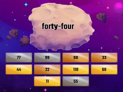 Number 1-110 count by elevens 