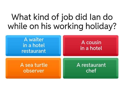 I want to take a working holiday